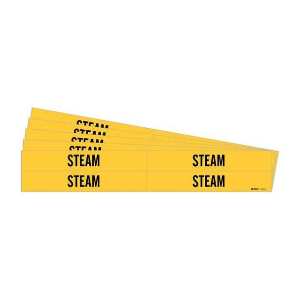 Brady Pipe Marker,Steam,PK5, 7270-4-PK 7270-4-PK