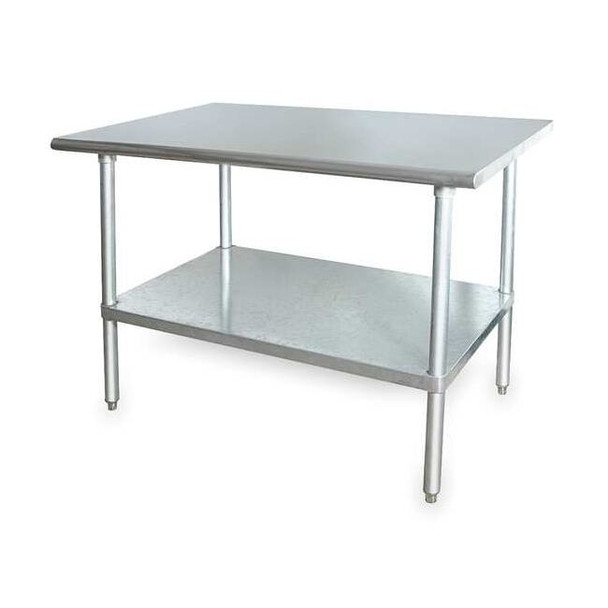 Manufacturer Varies Fixed Work Table,SS,72" W,24" D 2KRE8