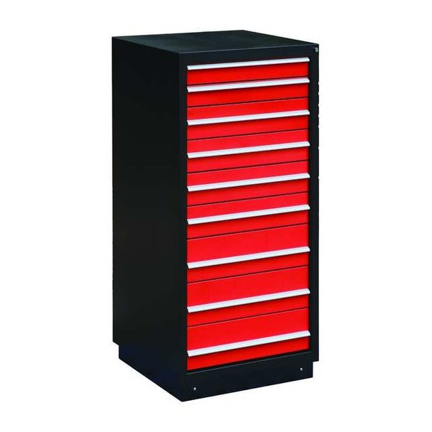 Manufacturer Varies ModDrwrCab,62"x27.75"x28",Blk/Red,9Drwr 2HFP5