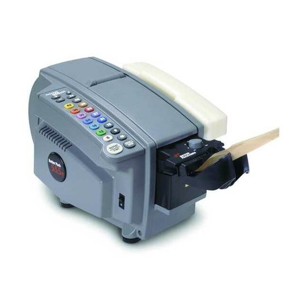 Tape Dispenser, 3 in Max. Tape Width. 10 in Tape Core Dia, Gray