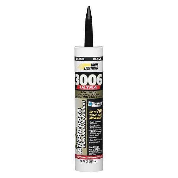 Hybrid Sealant, 10 oz, Cartridge, Black, Hybrid Base, 3006 Ultra