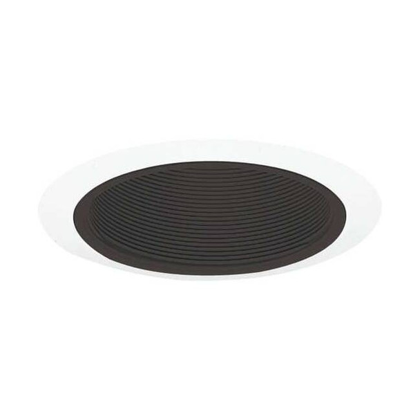 Juno Lighting RcssdDwnltTrim,5in,Wht/Blk,Baffle,Srs205 205 BWH
