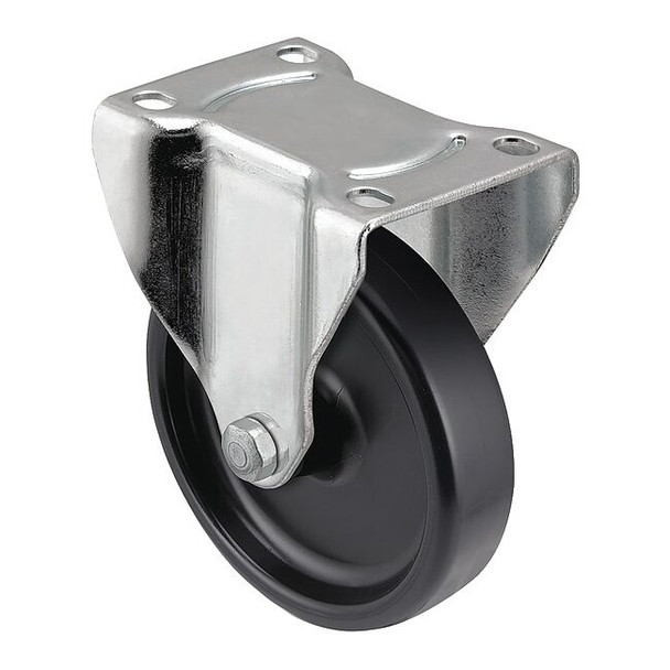 5" X 1-1/4" Non-Marking Polyolefin Rigid Caster, No Brake, Loads Up To 300 lb