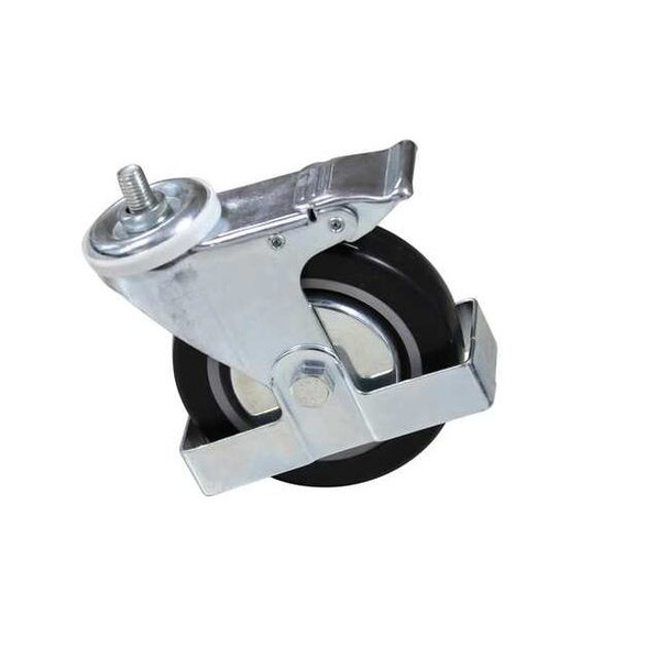 Dayton SwivelCaster,5in,1-1/2in,Slvr,Plyurthn MH2MPU208G