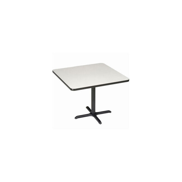 Interion 42"" Square Counter Height Restaurant Table Gray