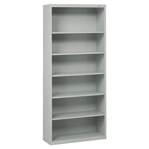 Tennsco Bookcase,78 in H,Light Gray B-78LG