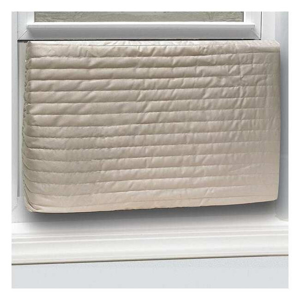 Frost King Cover,20inH,Fabric/Plastic,Beige,28inW AC11H