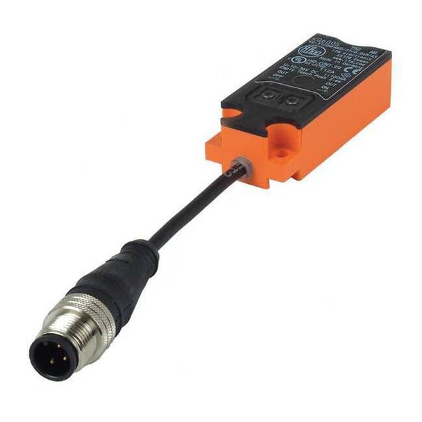 Capacitive, Rectangular Proximity Sensor, PBT, 0.1 m, M12,  Wires, Unshielded