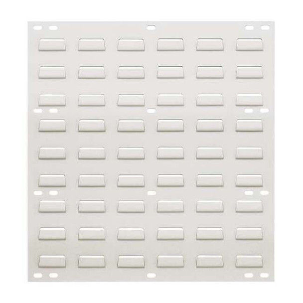 Steel Louvered Panel, 1/4 in D x 20 in H x 18 in W, White