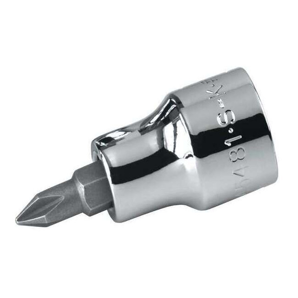 3/8 in Drive Phillips Socket Bit SAE No. 4 Tip, 2 45/64 in L