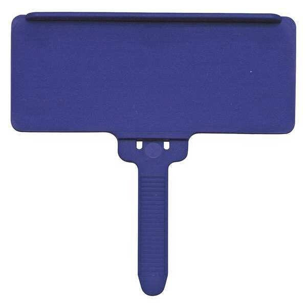 Quantum Storage Systems Blue Plastic Label Tag, 3 in L, 1 3/8 in W PS-LH3BL