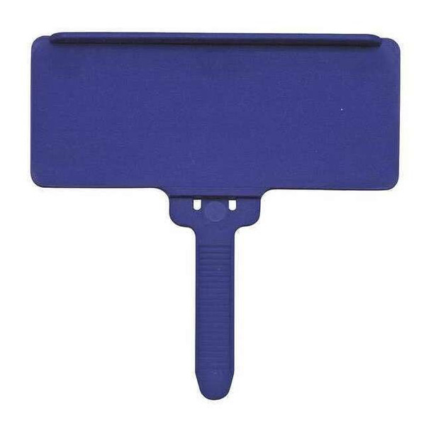 Quantum Storage Systems Blue Plastic Label Tag, 3 in L, 1 3/8 in W PS-LH3BL