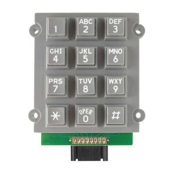 Hubbell Gai-Tronics Keypad, Plastic, Gray, Accessory 51035-011