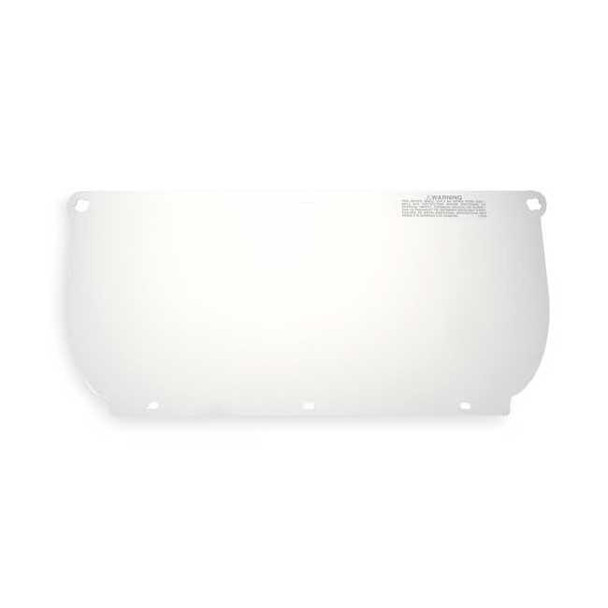 Face Shield Visor, Clear Visor, Polycarbonate, Uncoated Lens, Clear