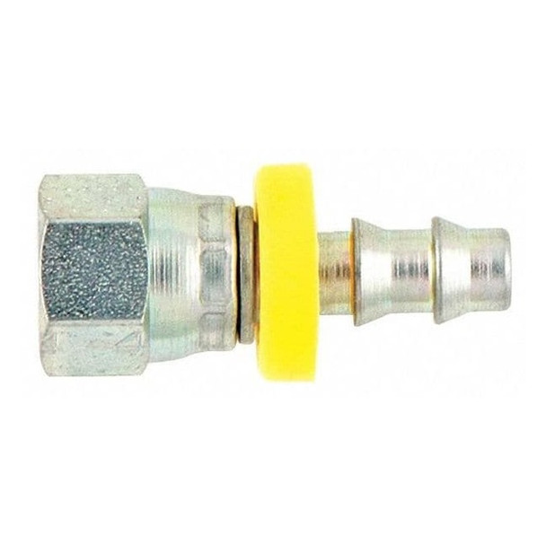 Parker Hydraulic Hose Fitting,Brass,9/16"-18 30682-6-8B