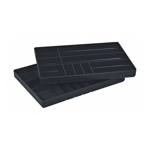 Organizer Tray with 10 compartments, Polystyrene, 1 1/4 in H x 16 in W