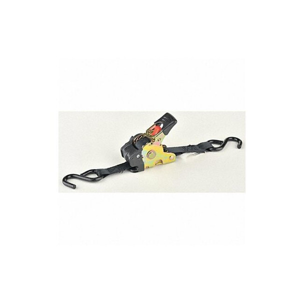Erickson Tie Down Strap,S-Hook,Black,PK2 34413 Erickson Tie Down Strap,S-Hook,Black,PK2 34413