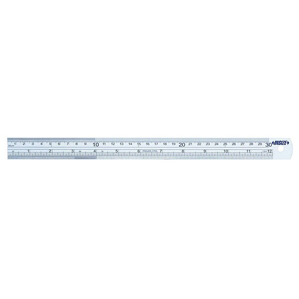 Insize Steel Rule,SS,40" L,Unfinished,1-1/4" W 7110-1000