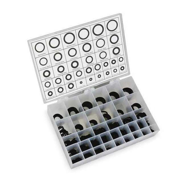 Manufacturer Varies O-Ring Assortment, Buna N, 500 Pcs, 36 Szs 1RGY3