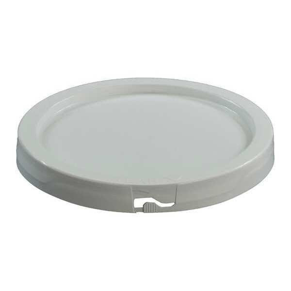 Manufacturer Varies Plastic Pail Lid,White,1" H,8-1/4" Dia. ROP2110CVR-WP-WG