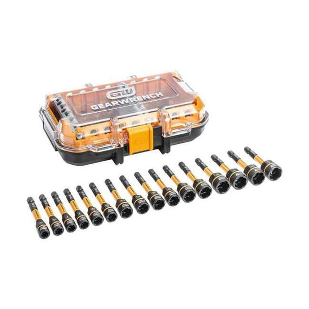 Gearwrench 16 Piece Bolt Biter Nut Extractor & Driver Set 86171