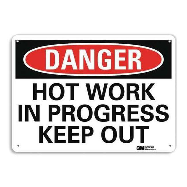 Lyle Danger Sign,10" W,7" H,0.040" Thickness, U3-1663-NA_10x7 U3-1663-NA_10x7