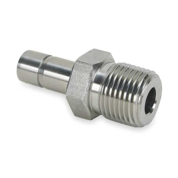 Parker 1/2" x 3/8" A-LOK x MNPT SS Tube End Male Adapter 6MA8N-316