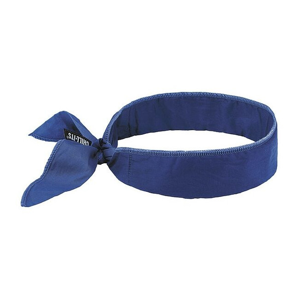 Ergodyne Evaporative Cooling Bandana,Solid Blue 6702