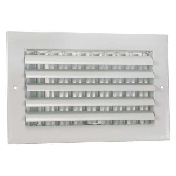 Sidewall/Ceiling Register 7.75 X 11.75, White, Aluminum