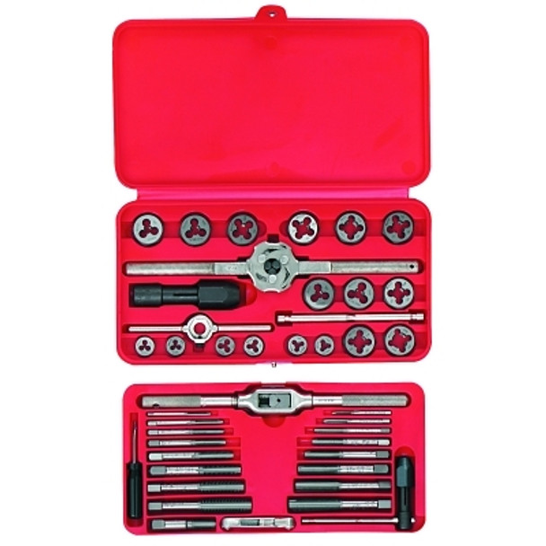 41-Pc Machine Screw/Fractional Tap and Hex Die Set