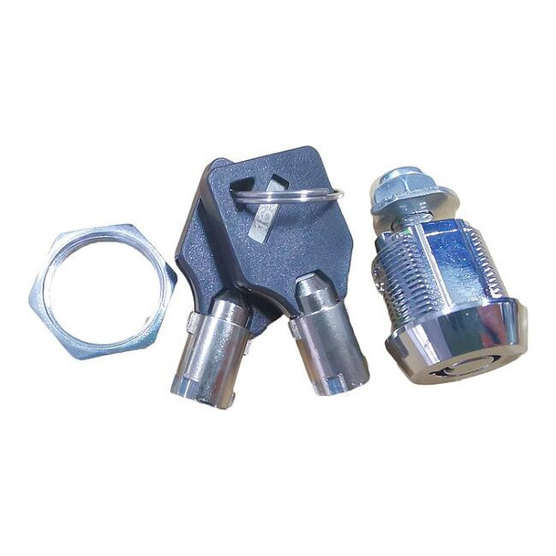 Cylindrical Lock and Key Set. 2 Keys, 1 Lock, 001-200 Key Code