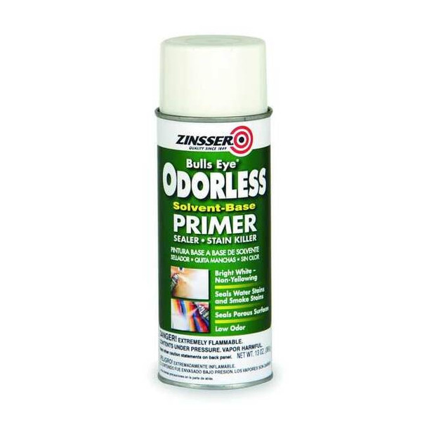 Zinsser Stain Blocker . Bright White, 13 oz, Aerosol Can, Flat 3959