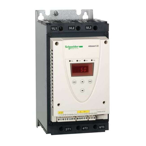 Schneider Electric Soft Start, 208-600VAC,75A,3 Phase ATS22D75S6U
