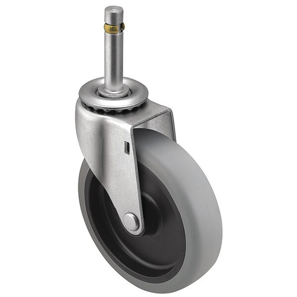 5" X 15/16" Non-Marking Polyurethane Swivel Caster, No Brake, Loads Up To 150 lb