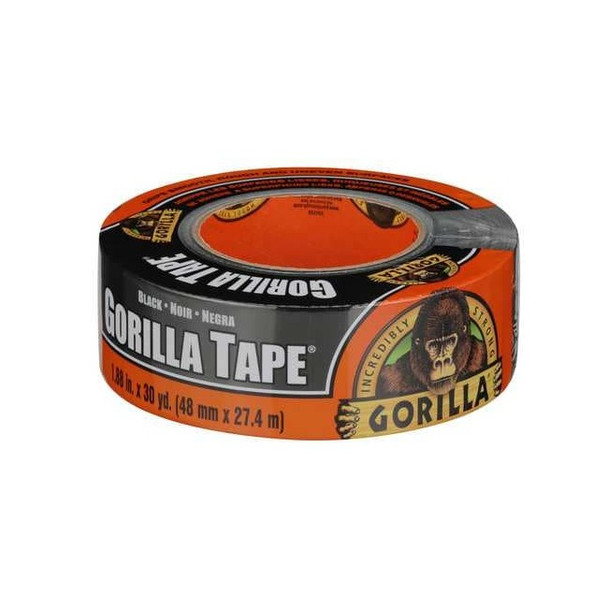 Gorilla Glue Heavy Duty Duct Tape, 1 7/8 in W x 30 yd L, Black 105629