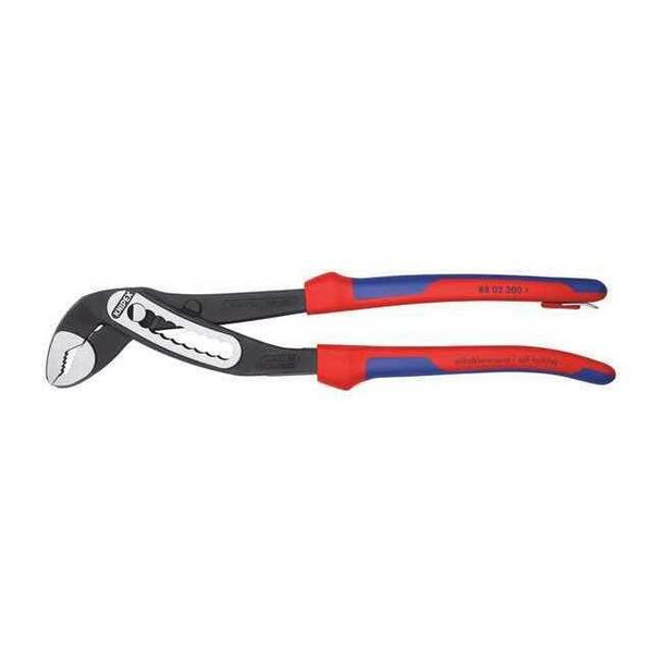 12 in Knipex Alligator V-Jaw Water Pump Plier Serrated, Bi-Material Grip