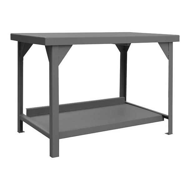 Workbenches, Steel, 48" W, 34" Height, 12,000 lb., Straight