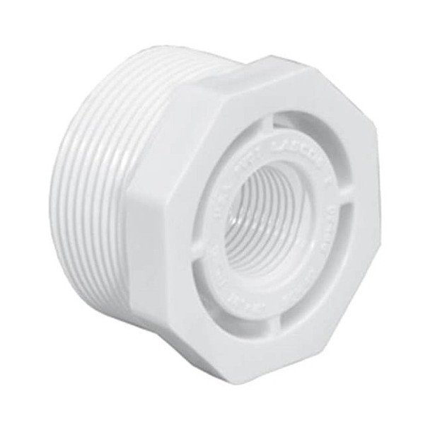 Westlake Pipe & Fittings PVC, Bushing, 1/2 in NPT, 1/4 in NPT 439072