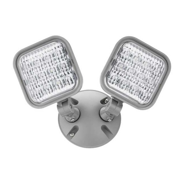 Lithonia Lighting Remote Head, LED, Plastic, Gray ERE GY T WP SQ M12