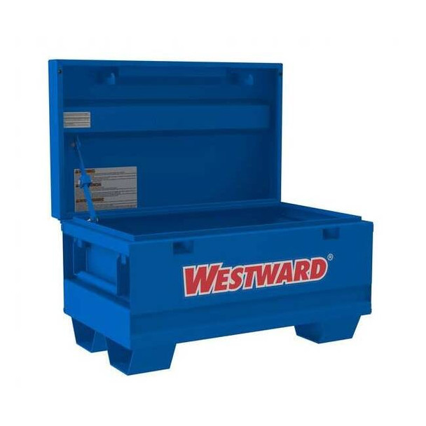WESTWARD Jobsite Box Cabinet, Blue, 5 cu ft, 32" W x 19" D x 18" H