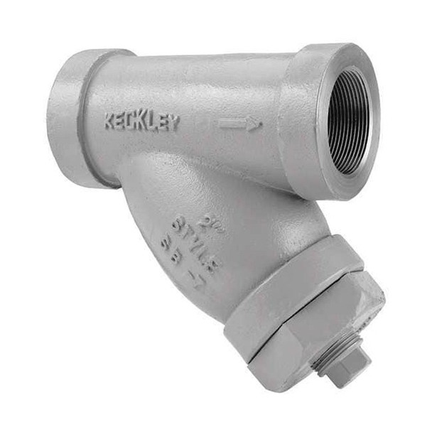 Keckley Y Strainer, 3/4" Pipe, Threaded, Carbon Steel 3/45THY-CS045P34-GTI-SB7