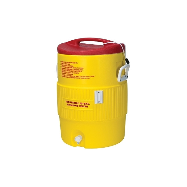 Heat Stress Solution Water Coolers, 10 Gallon, Red and Yellow
