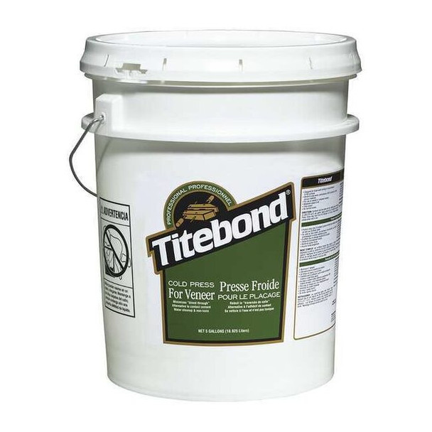 Panel Adhesive, Cold Press Veneer Series, White, 24 hr Full Cure, 3.5 gal, Pail