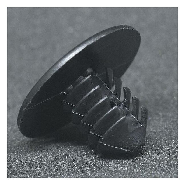 Push-In Rivet, Dome Head, 1/4 in Dia., 7/16 in L, Nylon Body, 20 PK