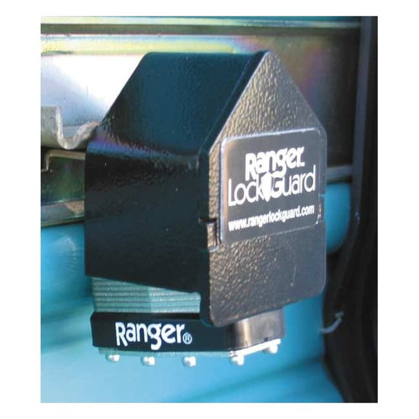 Ranger Lock Padlock Guard,Hardened Steel,Blk,2-1/2"L RGRC-00