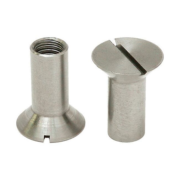 Barrel Bolt, 5/16"-18, 1 in Brl Lg, 7/16 in Brl Dia, Stainless Steel Plain, 5 PK