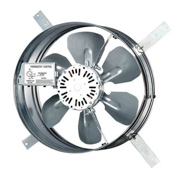 Dayton 1220 CFM Gable Mount Attic Fan, 120V 10W198