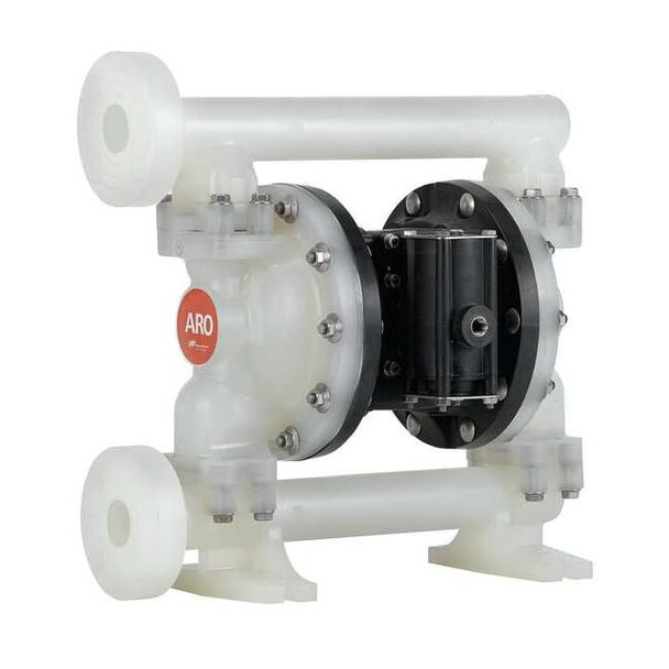 Double Diaphragm Pump, Polypropylene, Air Operated, Santoprene, 53 GPM
