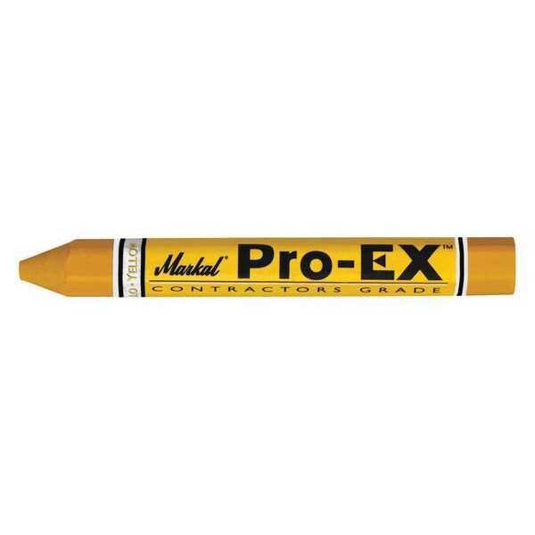 Markal Lumber Crayon, Large Tip, Yellow Color Family, Clay, 12 PK 80381