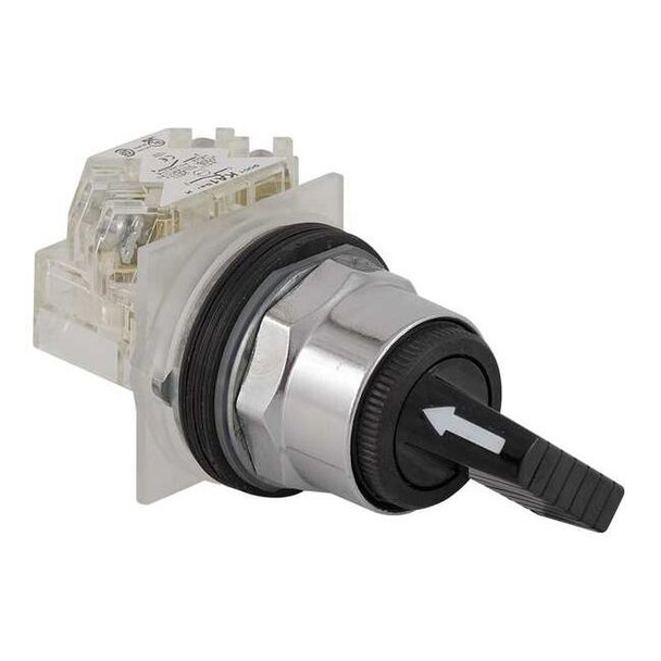 Schneider Electric SelectorSwitch,Non-Illum,2Pos,30mm,Black 9001KS34FBH13